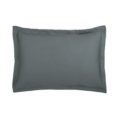 Taie(s) d'oreiller satin de coton - Uni 1 baratta Gris 02