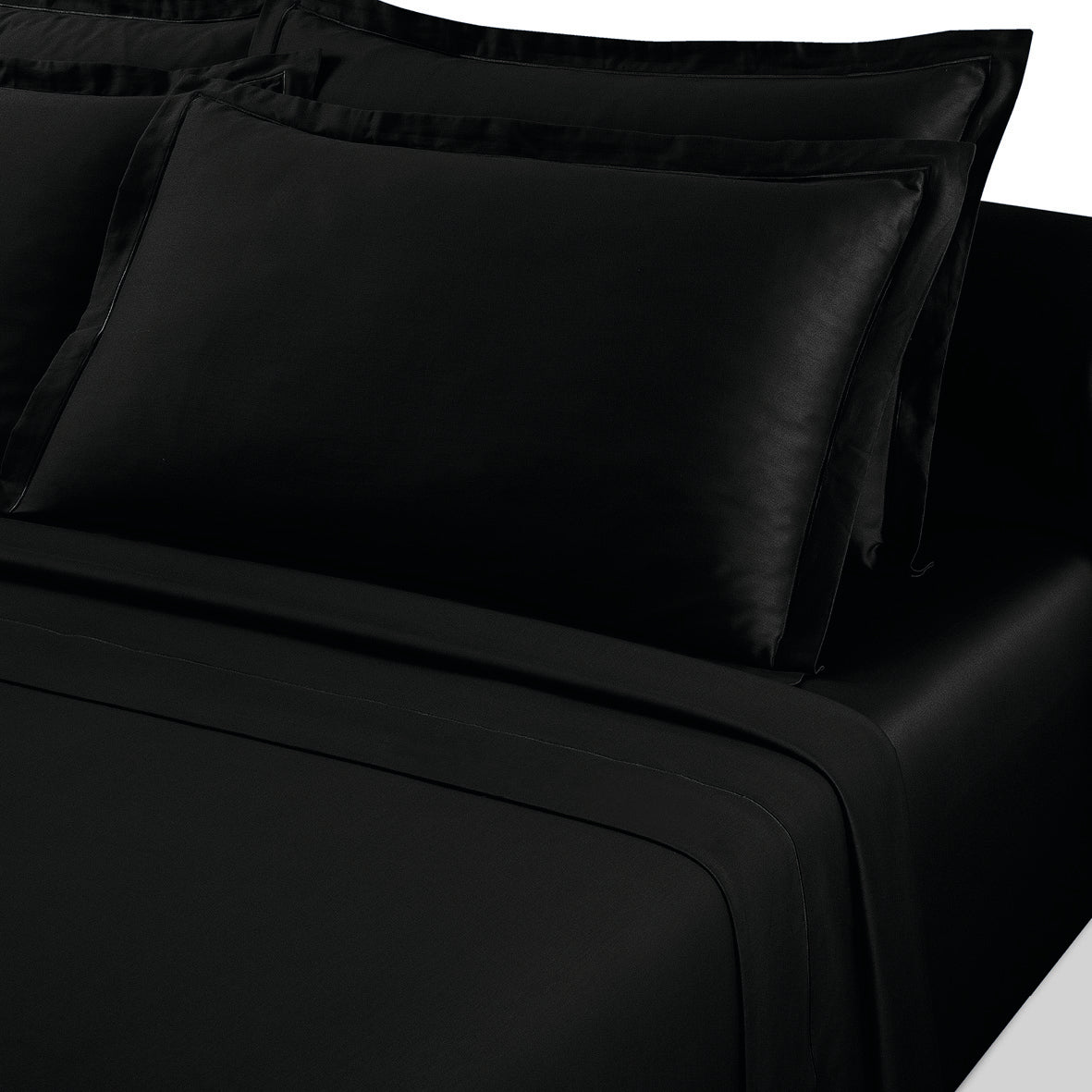 Drap plat satin de coton - Uni 1 baratta Gris 03