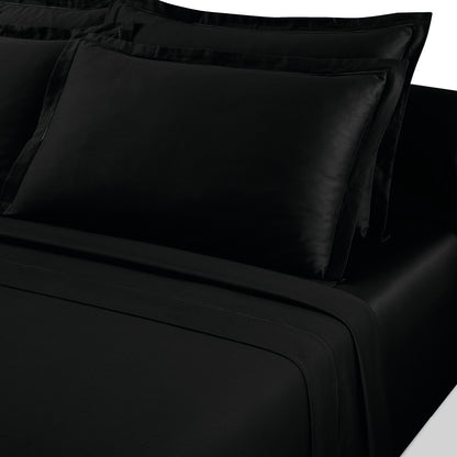 Drap plat satin de coton - Uni 1 baratta Gris 03