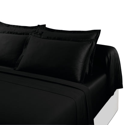 Ensemble de draps satin de coton - Uni 1 baratta Gris 03