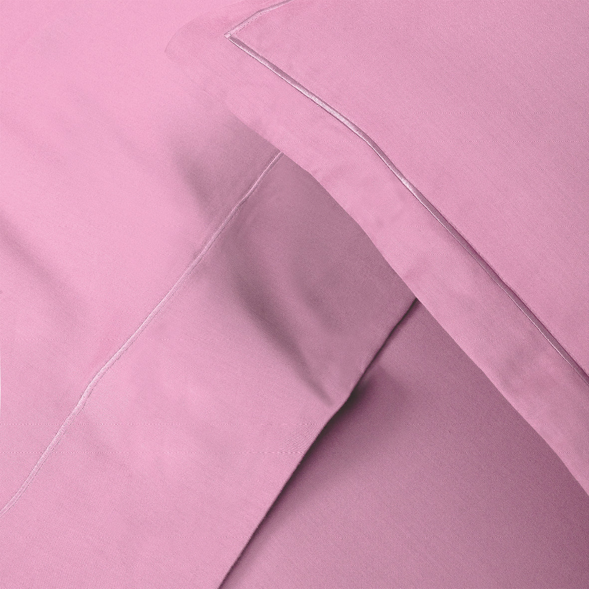 Ensemble de draps satin de coton - Uni 1 baratta Rose 04