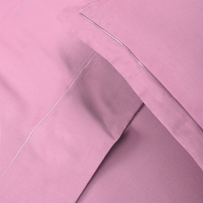 Ensemble de draps satin de coton - Uni 1 baratta Rose 04