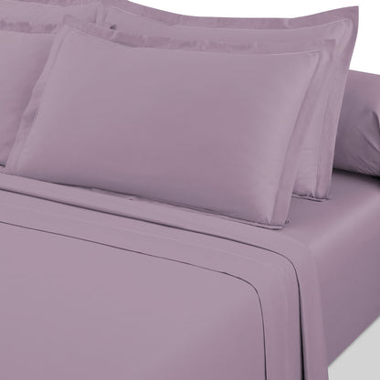 Drap plat satin de coton - Uni 1 baratta Violet 01