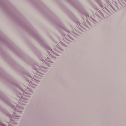 Fitted sheet cotton satin - Uni Purple 01