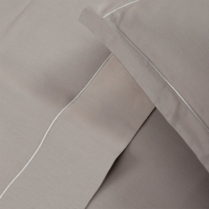 Pillowcase cotton satin - Uni 1 baratta Taupe 01