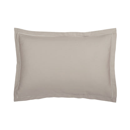 Pillowcase cotton satin - Uni 1 baratta Taupe 01