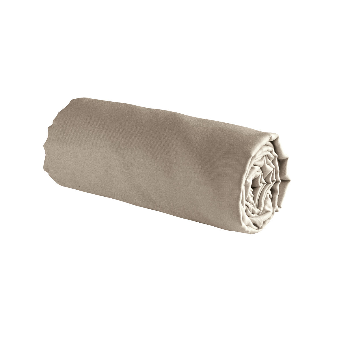 Fitted sheet cotton satin - Uni Taupe 01