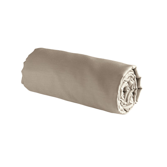Fitted sheet cotton satin - Uni Taupe 01