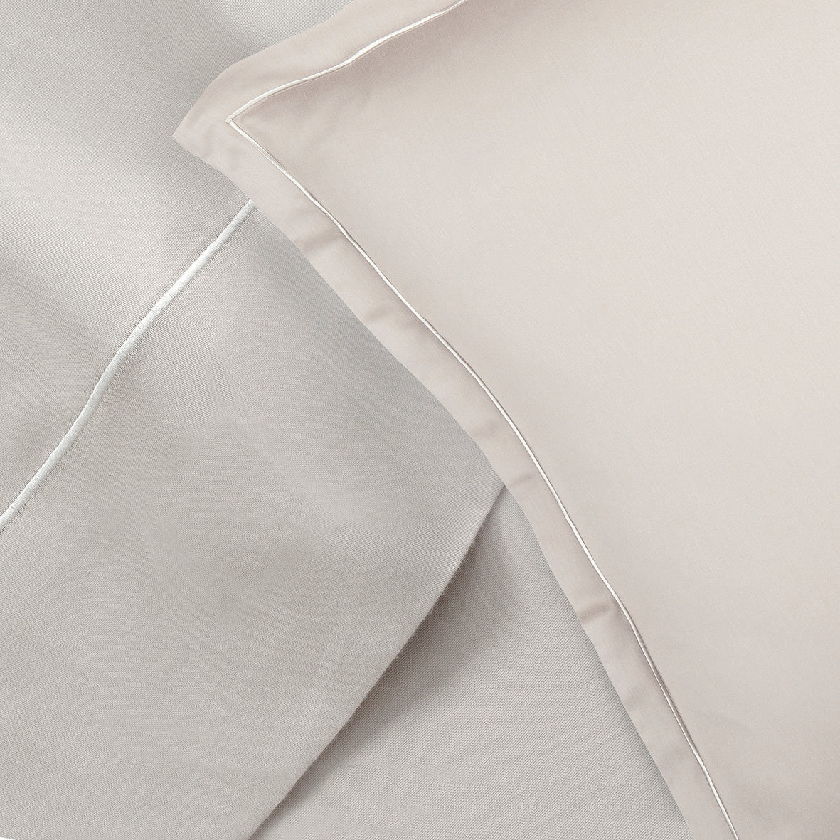 Pillowcase cotton satin - Uni 1 baratta Taupe 05