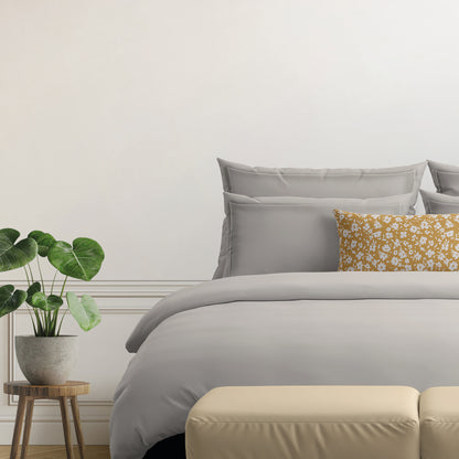 Pillowcase cotton satin - Uni 1 baratta Taupe 05