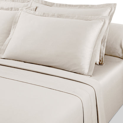 Drap plat satin de coton - Uni 1 baratta Taupe 05