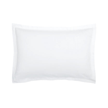 Taie d'oreiller satin de coton - Uni 1 baratta Blanc 01