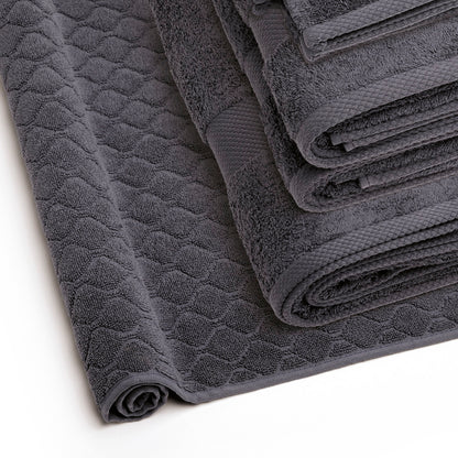 Complete bath linen set combed cotton - Sérénité - 6 pieces