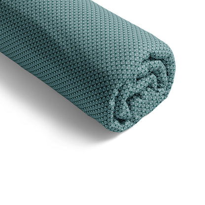 Fitted sheet cotton satin - Arc en fleurs Green