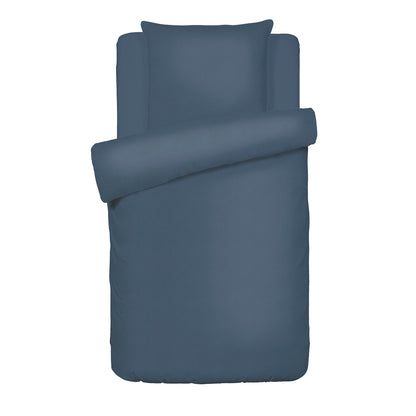 Duvet cover + pillowcase cotton gauze - Uni Blue 14