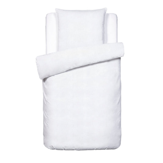 Duvet cover + pillowcase baby cotton gauze - Uni White 02