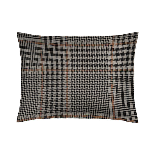 Pillowcase cotton satin - Uni / Prince de Galles Taupe 01