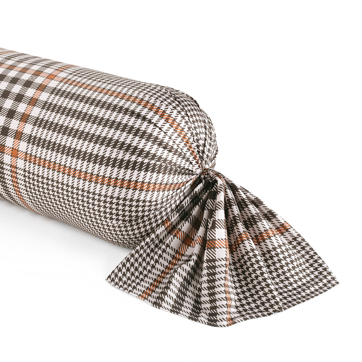 Pillowcase cotton satin - Prince de Galles Brown