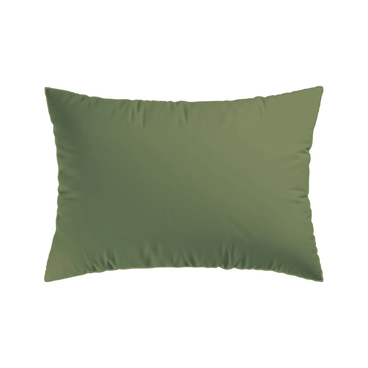 Pillowcase cotton satin - Fleurs minimalistes - Green 11