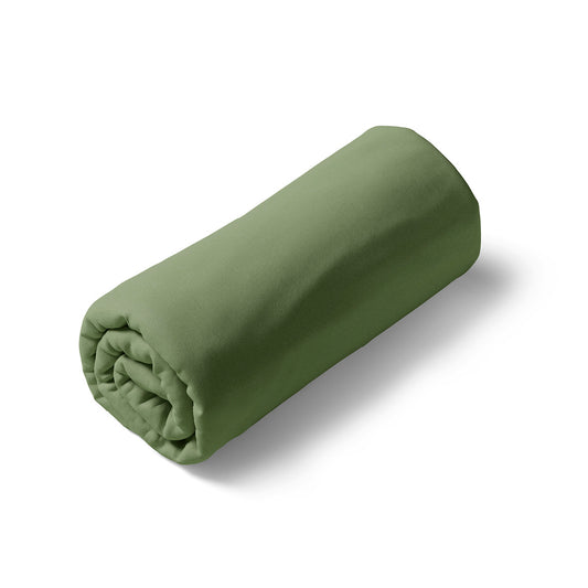 Fitted sheet cotton satin - Uni Green 11