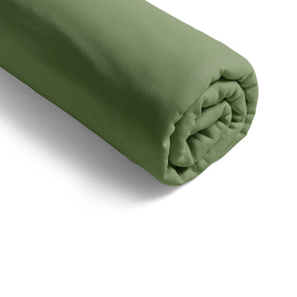Fitted sheet cotton satin - Uni Green 11