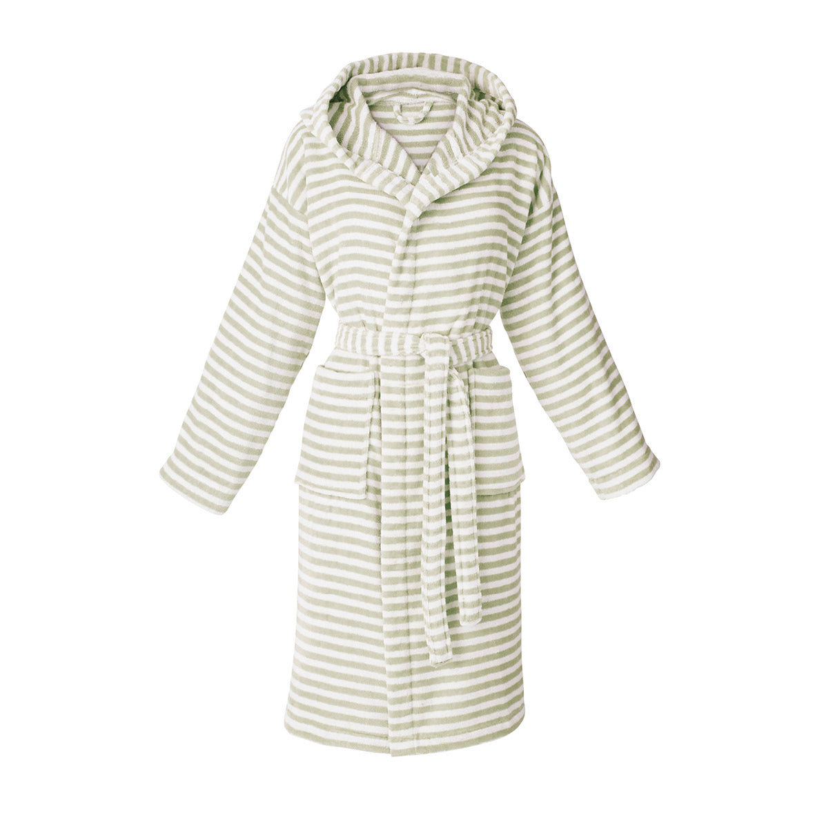 Hooded bathrobe - Nice Green