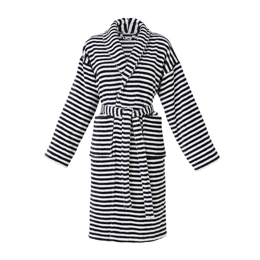 Bathrobe with shawl collar - Nice Dark blue