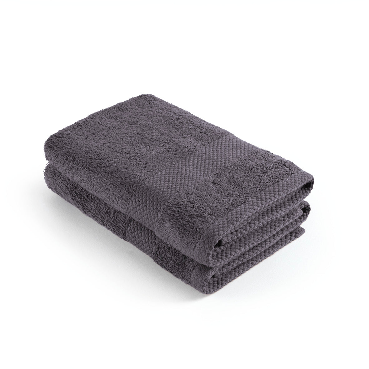 Set of 2 kitchen towels - 45 x 45 cm Dark grey