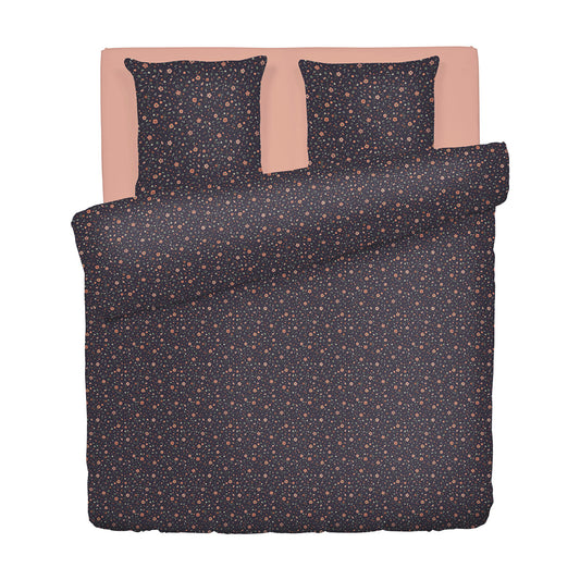 Duvet cover + pillowcase(s) cotton satin - Pétunia Orange