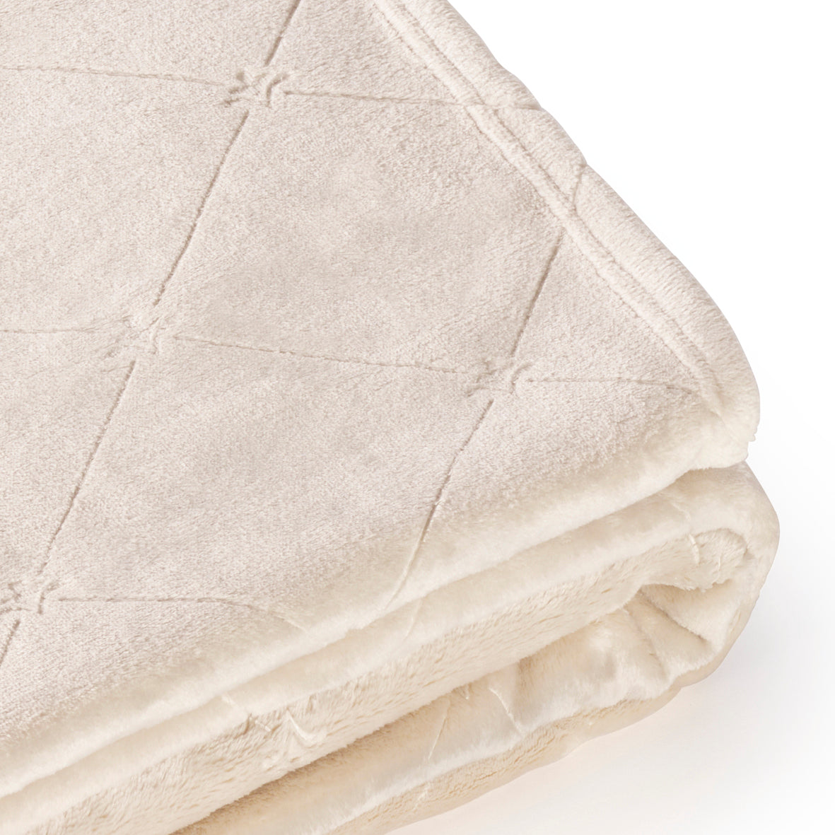 Maxi plaid Diamond Taupe - 220 x 250 cm