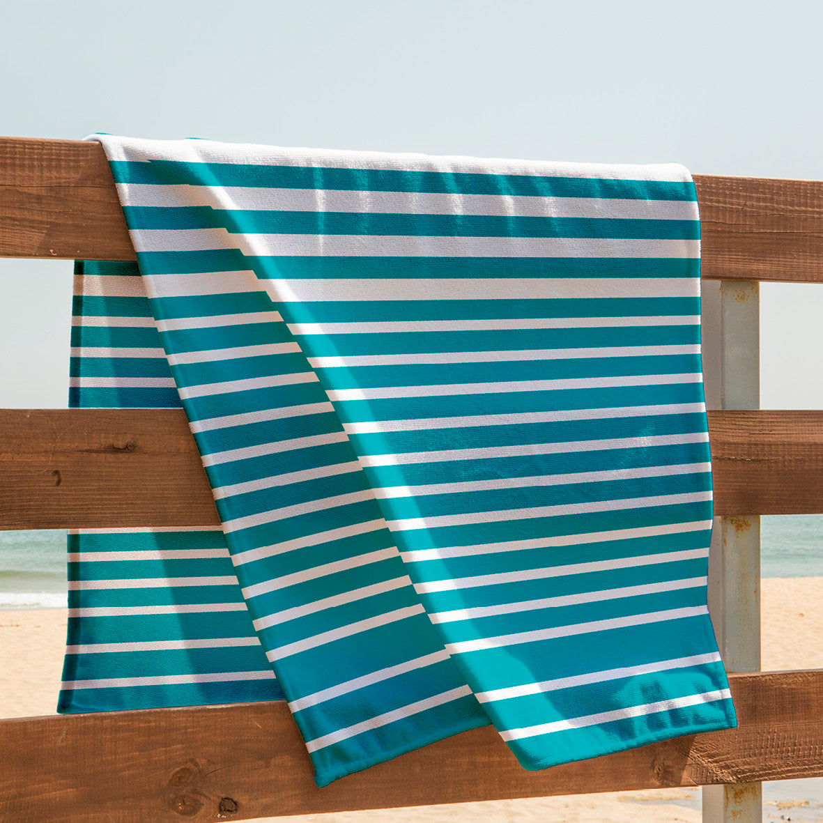 Beach towel Gabrielle Turquoise - 90 x 180 cm