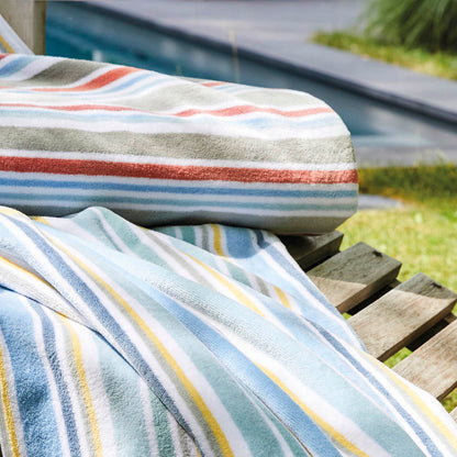 Serviette de plage Majorque Multicouleur jaune - 100 x 180 cm