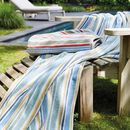 Beach towel Sardaigne Multicolor red - 100 x 180 cm
