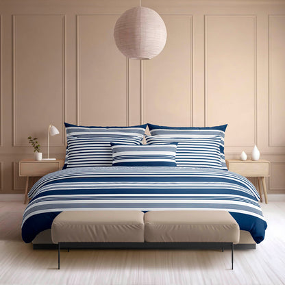 Pillowcase(s) cotton satin - Alizée Blue