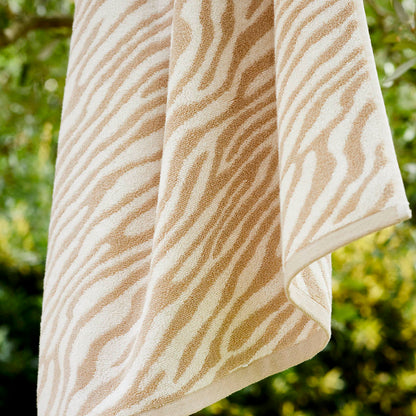 Maxi bathtowel - Ligne zèbre Taupe