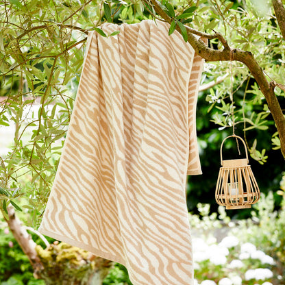 Maxi bathtowel - Ligne zèbre Taupe