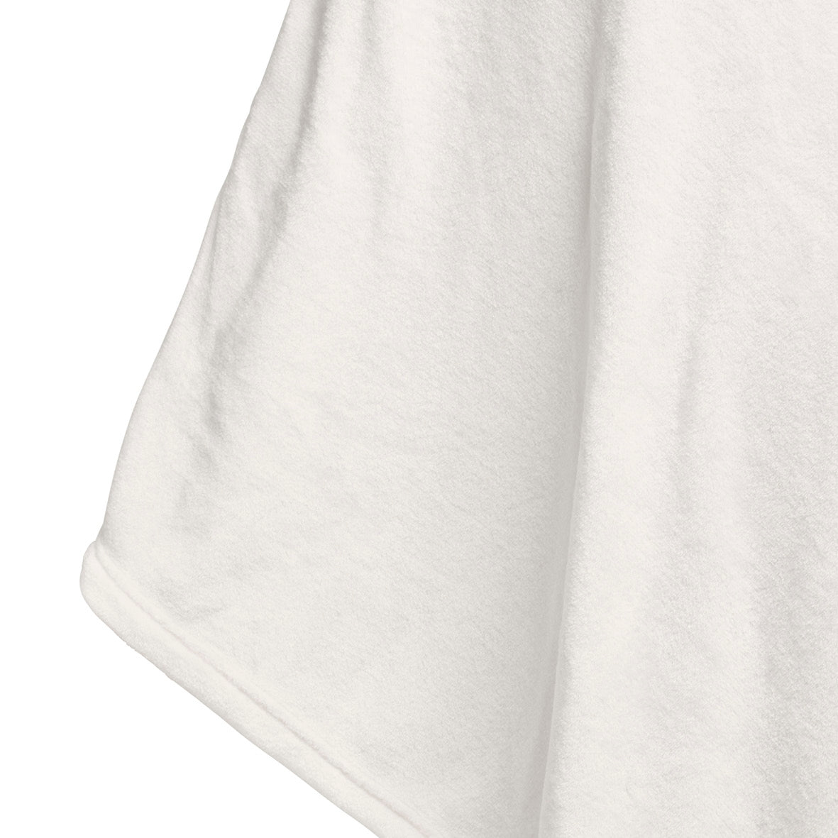 Poncho en polaire ultra doux et confortable - Blanc cassé
