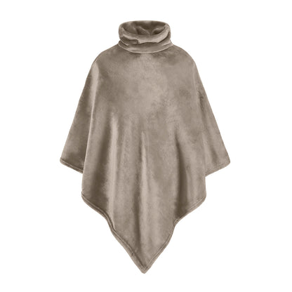 Poncho en polaire ultra doux et confortable - Taupe