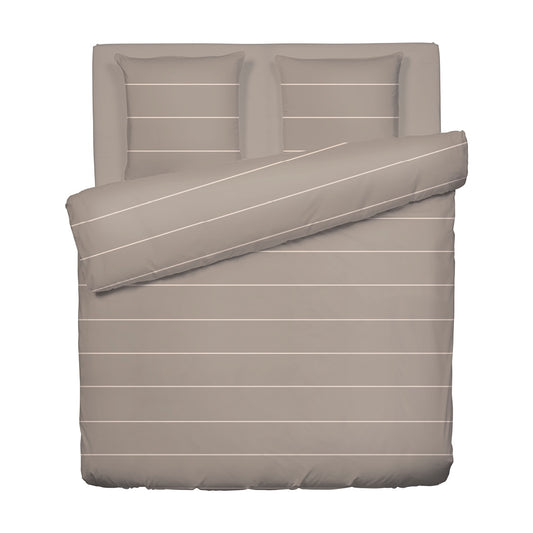 Duvet cover + pillowcase(s) cotton satin - Margaux Taupe