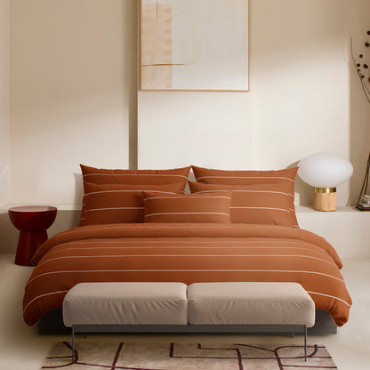 Pillowcase(s) cotton satin - Margaux Brown