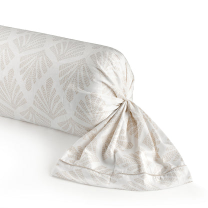 Pillowcase(s) cotton satin Harmonie végétale - White / White