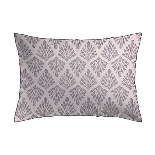 Pillowcase(s) cotton satin - Harmonie végétale Light purple / Light purple