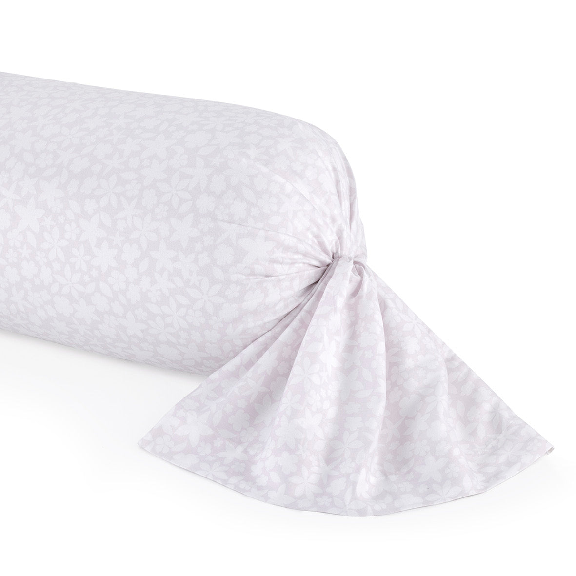 Taie de traversin satin de coton - Etoile de Printemps Bleu