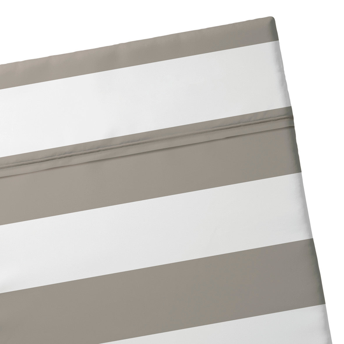 Flat sheet cotton satin - Marinière Taupe