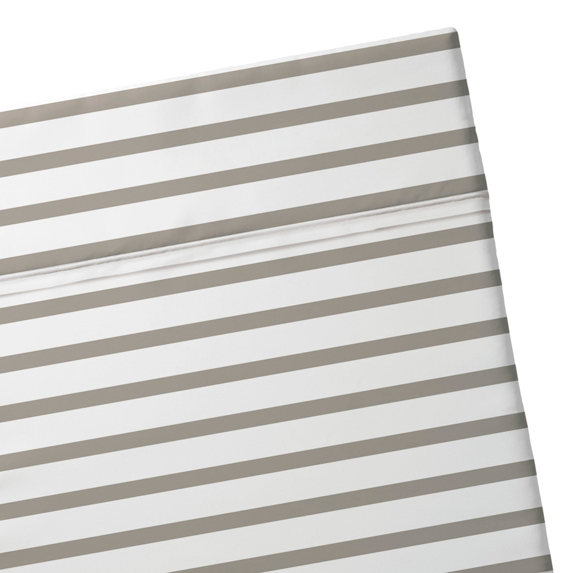 Flat sheet cotton satin - Marinière Taupe