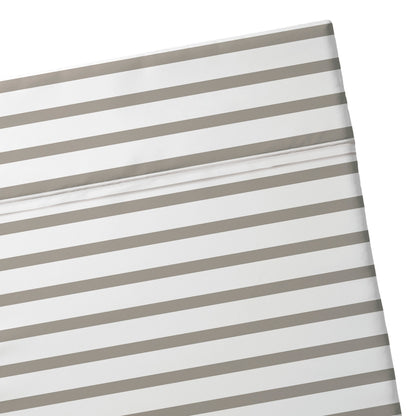 Flat sheet cotton satin - Marinière Taupe