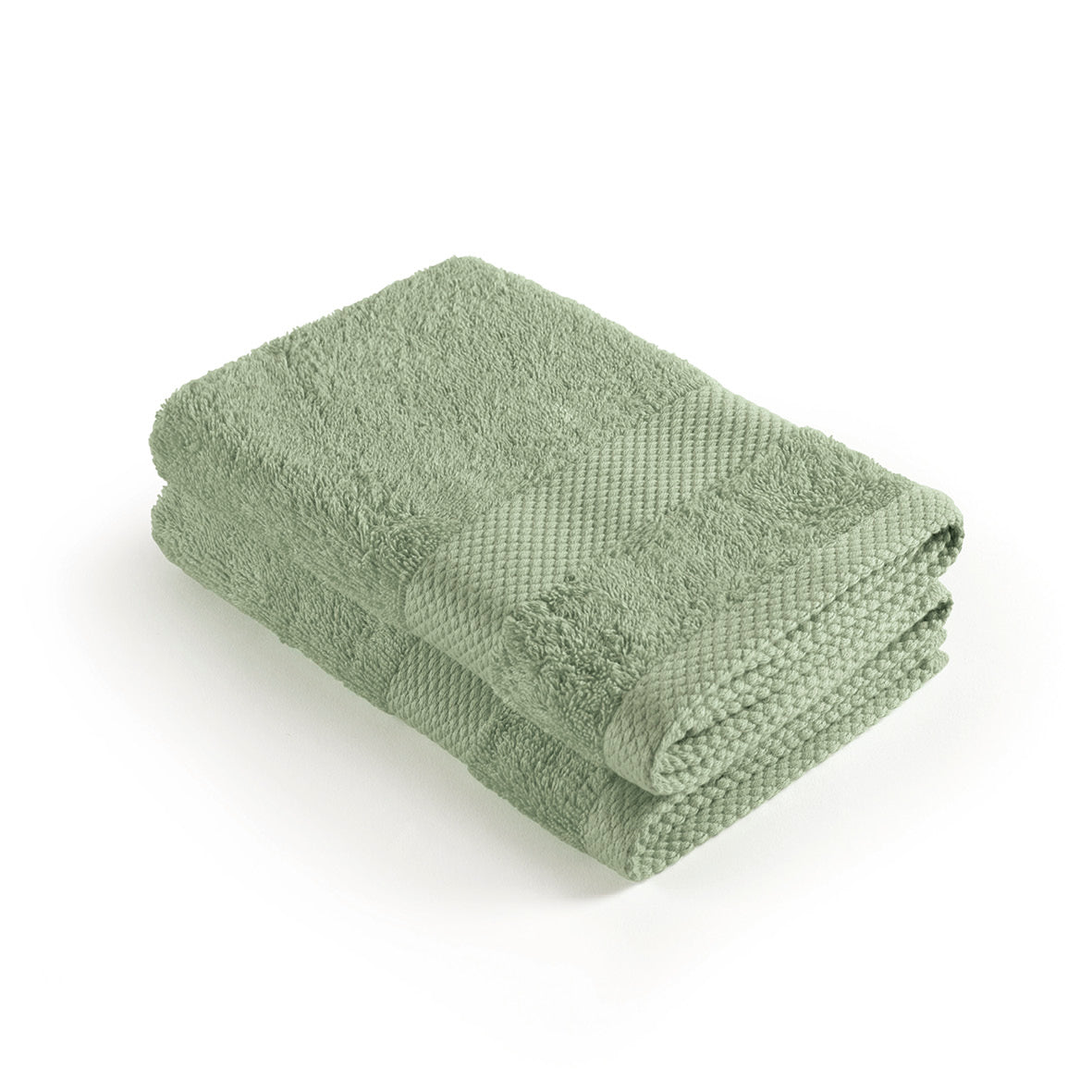 Set of 2 kitchen towels - 45 x 45 cm Almond green