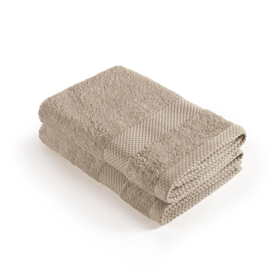 Set of 2 kitchen towels - 45 x 45 cm Taupe