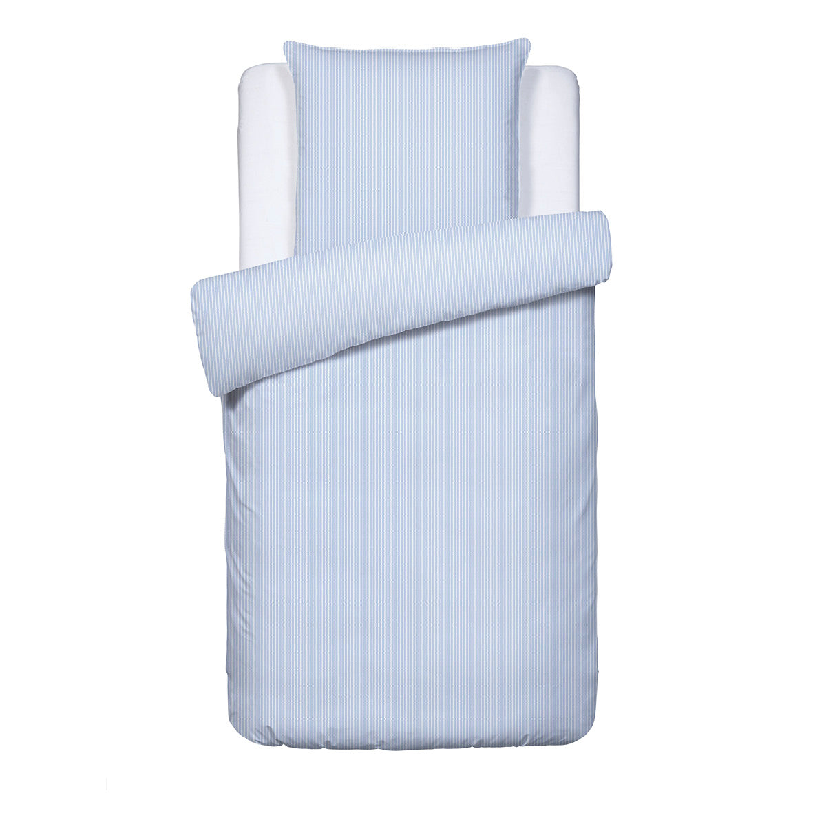 Duvet cover + pillowcase(s) cotton percal - Toulouse Light blue