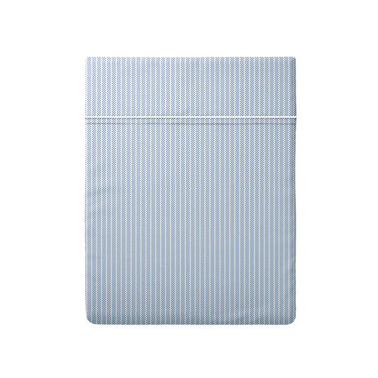 Drap plat coton percale - Toulouse Bleu clair